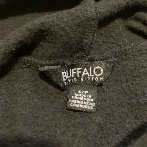 Buffalo David Bitton Black Hoodie - Made in Cambodia - Size S/P - Picture 3 of 5
